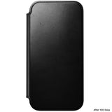 Nomad iPhone 17 Pro Max/iPhone 18 Pro Max Fodral Modern Leather Folio Horween Svart