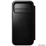 Nomad iPhone 17 Pro Max/iPhone 18 Pro Max Fodral Modern Leather Folio Horween Svart