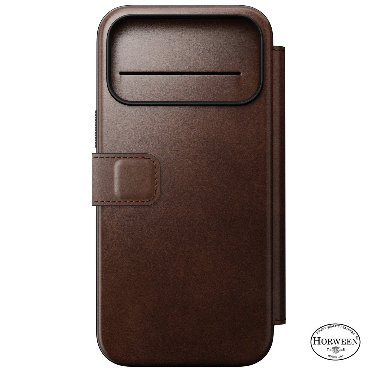 Nomad iPhone 17 Pro Max/iPhone 18 Pro Max Fodral Modern Leather Folio Horween Rustic Brown