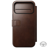 Nomad iPhone 17 Pro Max/iPhone 18 Pro Max Fodral Modern Leather Folio Horween Rustic Brown