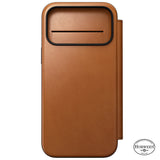Nomad iPhone 17 Pro Max/iPhone 18 Pro Max Fodral Modern Leather Folio Horween Saddle