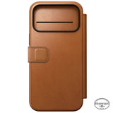 Nomad iPhone 17 Pro Max/iPhone 18 Pro Max Fodral Modern Leather Folio Horween Saddle