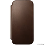 Nomad iPhone 17 Pro Max/iPhone 18 Pro Max Fodral Modern Leather Folio Brun