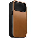 Nomad iPhone 17 Pro Max/iPhone 18 Pro Max Fodral Modern Leather Folio English Tan