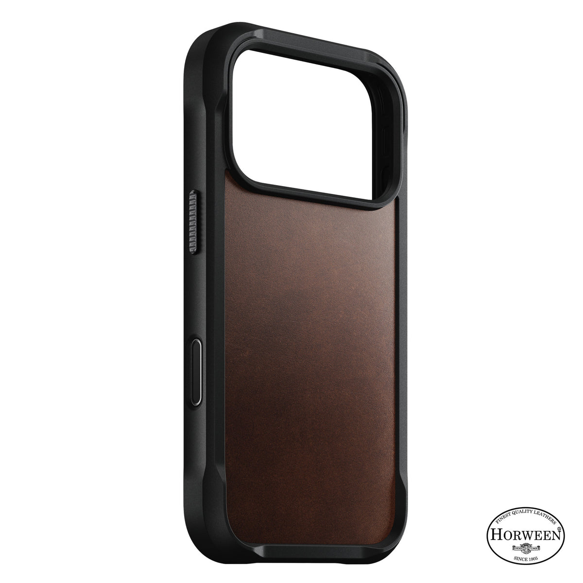 Nomad iPhone 17 Pro/iPhone 18 Pro Skal Rugged Leather Case Rustic Brown