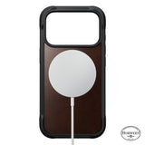 Nomad iPhone 17 Pro/iPhone 18 Pro Skal Rugged Leather Case Rustic Brown