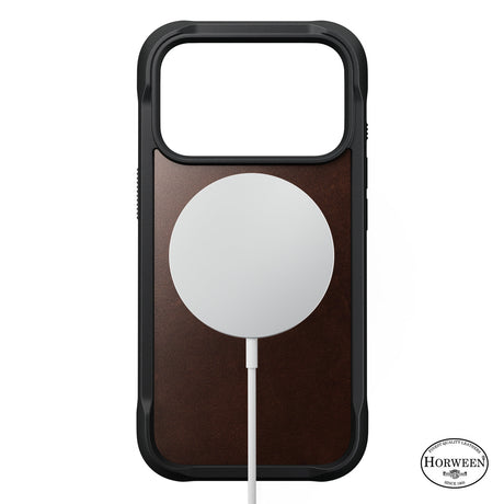 Nomad iPhone 17 Pro/iPhone 18 Pro Skal Rugged Leather Case Rustic Brown