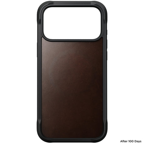 Nomad iPhone 17 Pro Max/iPhone 18 Pro Max Skal Rugged Leather Case Rustic Brown