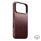 Nomad iPhone 17 Pro/iPhone 18 Pro Skal Traditional Leather Case Horween Burgundy