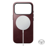 Nomad iPhone 17 Pro/iPhone 18 Pro Skal Traditional Leather Case Horween Burgundy