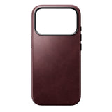 Nomad iPhone 17 Pro/iPhone 18 Pro Skal Traditional Leather Case Horween Burgundy