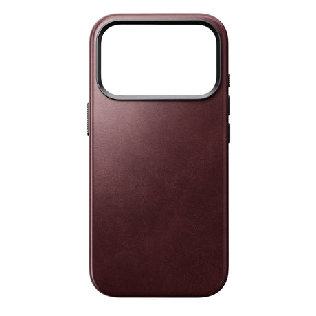 Nomad iPhone 17 Pro/iPhone 18 Pro Skal Traditional Leather Case Horween Burgundy