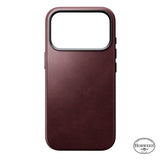 Nomad iPhone 17 Pro/iPhone 18 Pro Skal Traditional Leather Case Horween Burgundy
