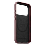 Nomad iPhone 17 Pro/iPhone 18 Pro Skal Traditional Leather Case Horween Burgundy