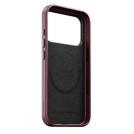 Nomad iPhone 17 Pro/iPhone 18 Pro Skal Traditional Leather Case Horween Burgundy