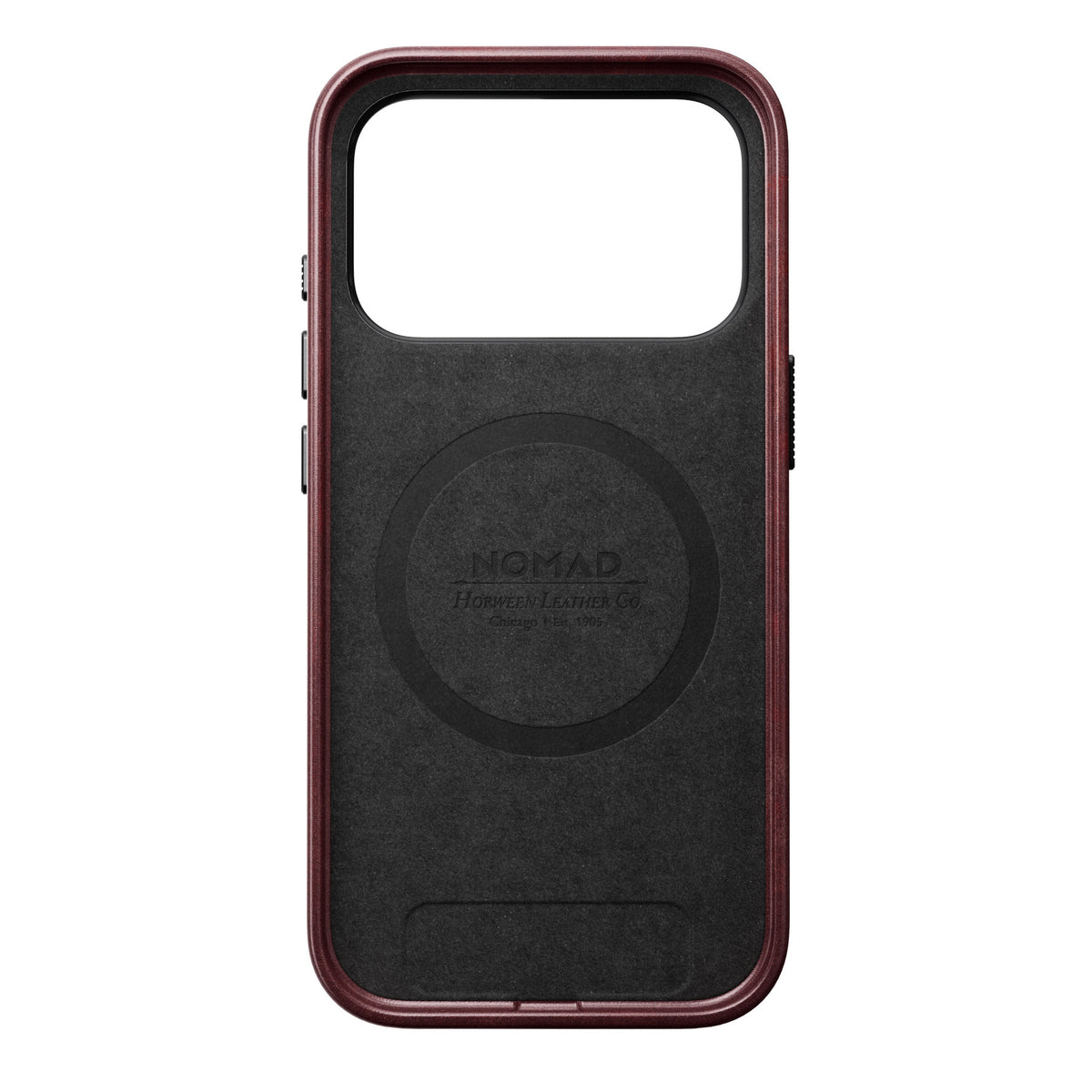 Nomad iPhone 17 Pro/iPhone 18 Pro Skal Traditional Leather Case Horween Burgundy
