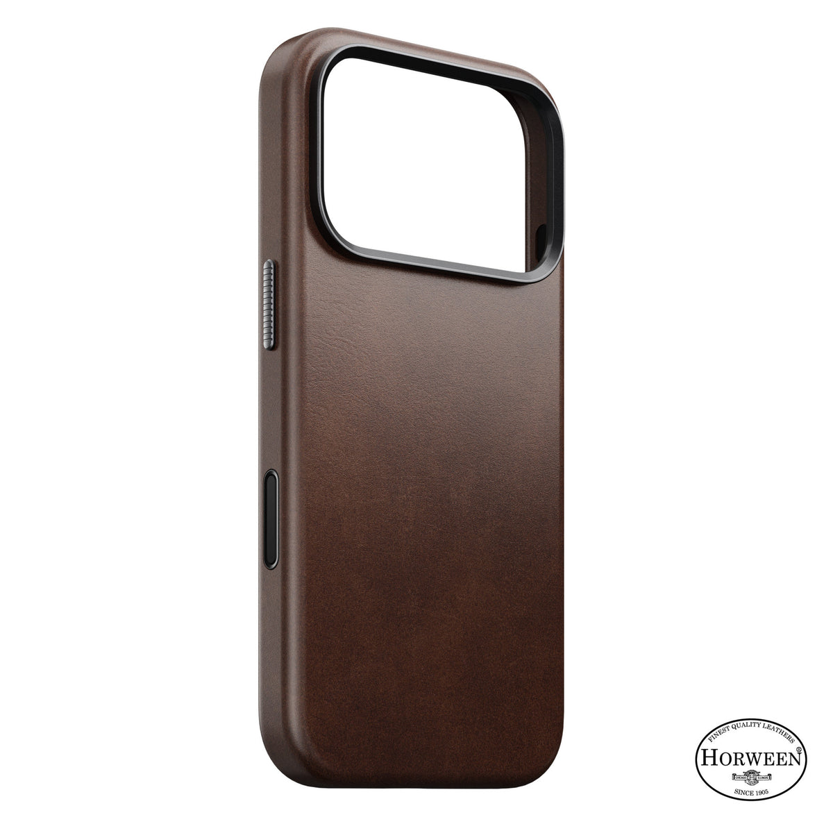 Nomad iPhone 17 Pro/iPhone 18 Pro Skal Traditional Leather Case Horween Rustic Brown