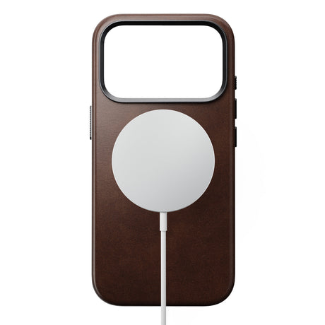 Nomad iPhone 17 Pro/iPhone 18 Pro Skal Traditional Leather Case Horween Rustic Brown