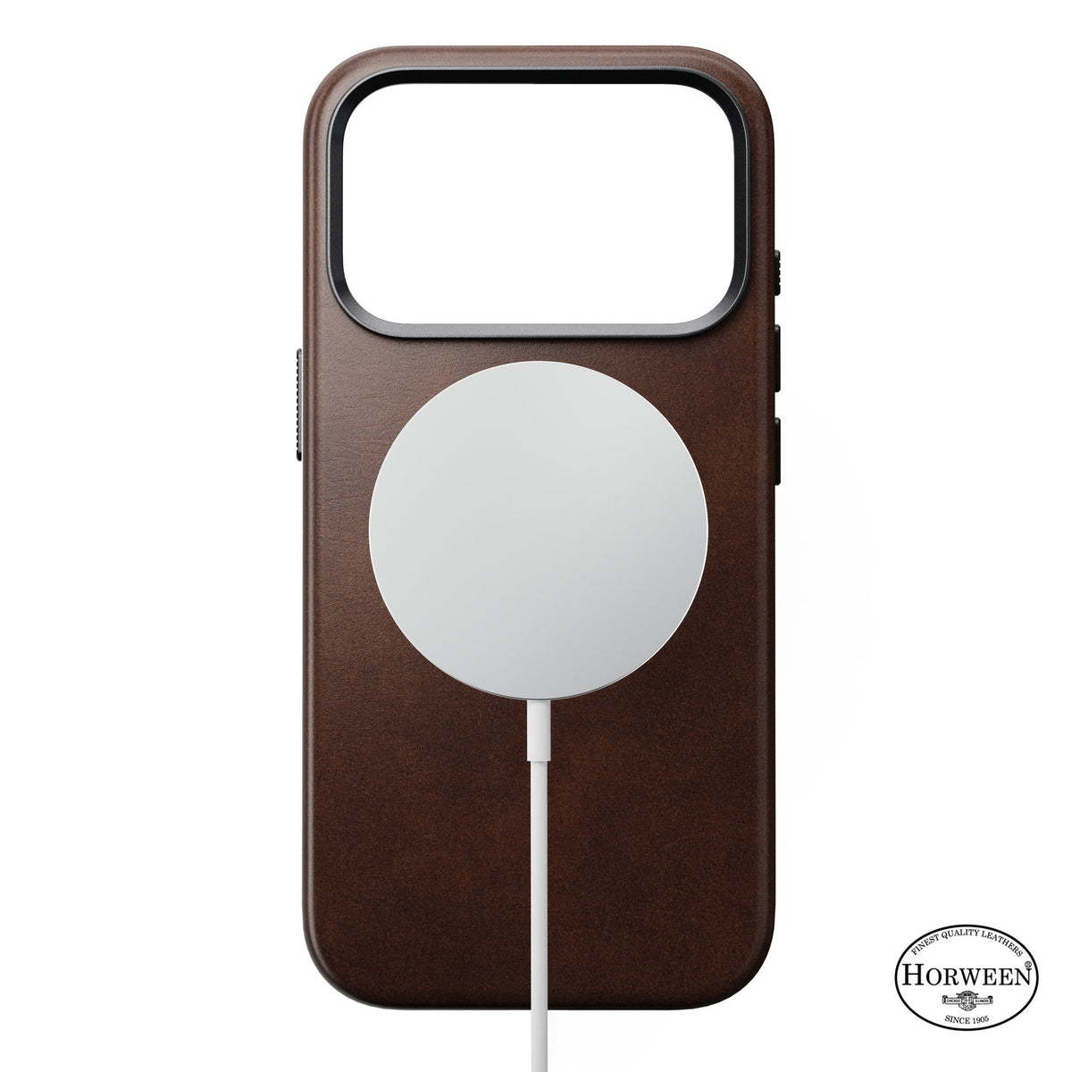 Nomad iPhone 17 Pro/iPhone 18 Pro Skal Traditional Leather Case Horween Rustic Brown