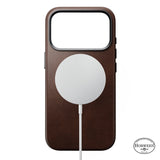 Nomad iPhone 17 Pro/iPhone 18 Pro Skal Traditional Leather Case Horween Rustic Brown
