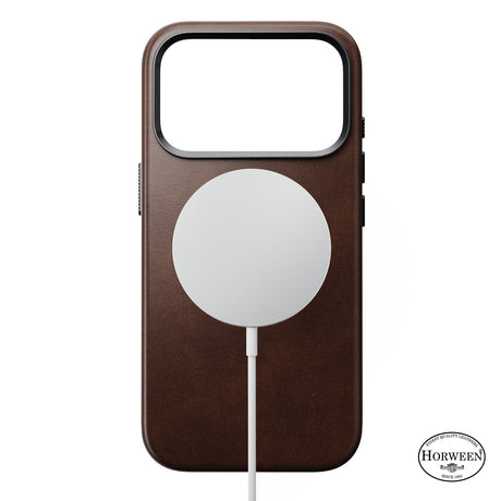 Nomad iPhone 17 Pro/iPhone 18 Pro Skal Traditional Leather Case Horween Rustic Brown