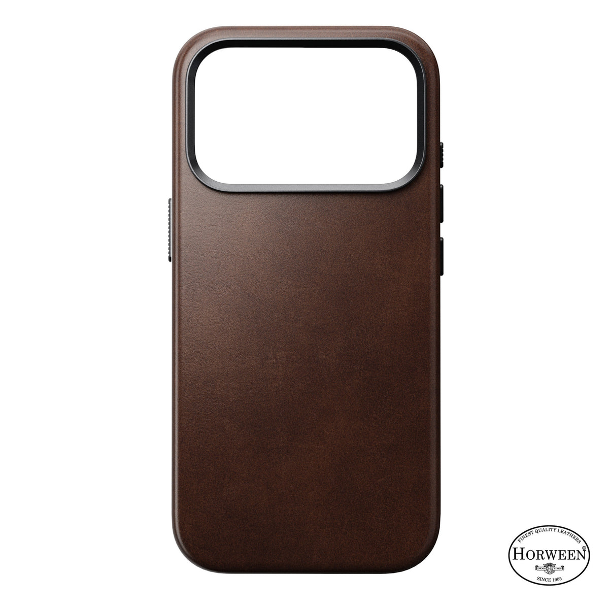 Nomad iPhone 17 Pro/iPhone 18 Pro Skal Traditional Leather Case Horween Rustic Brown