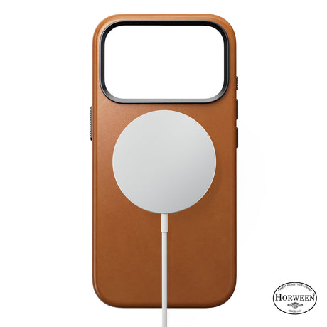Nomad iPhone 17 Pro/iPhone 18 Pro Skal Traditional Leather Case Horween Saddle