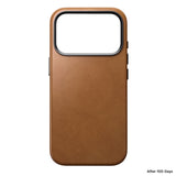 Nomad iPhone 17 Pro/iPhone 18 Pro Skal Traditional Leather Case English Tan