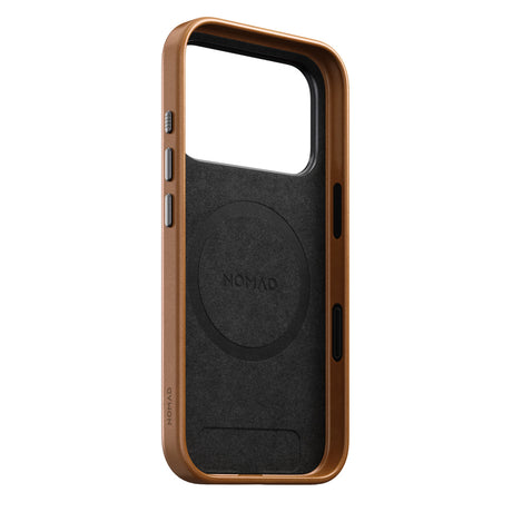 Nomad iPhone 17 Pro/iPhone 18 Pro Skal Traditional Leather Case English Tan