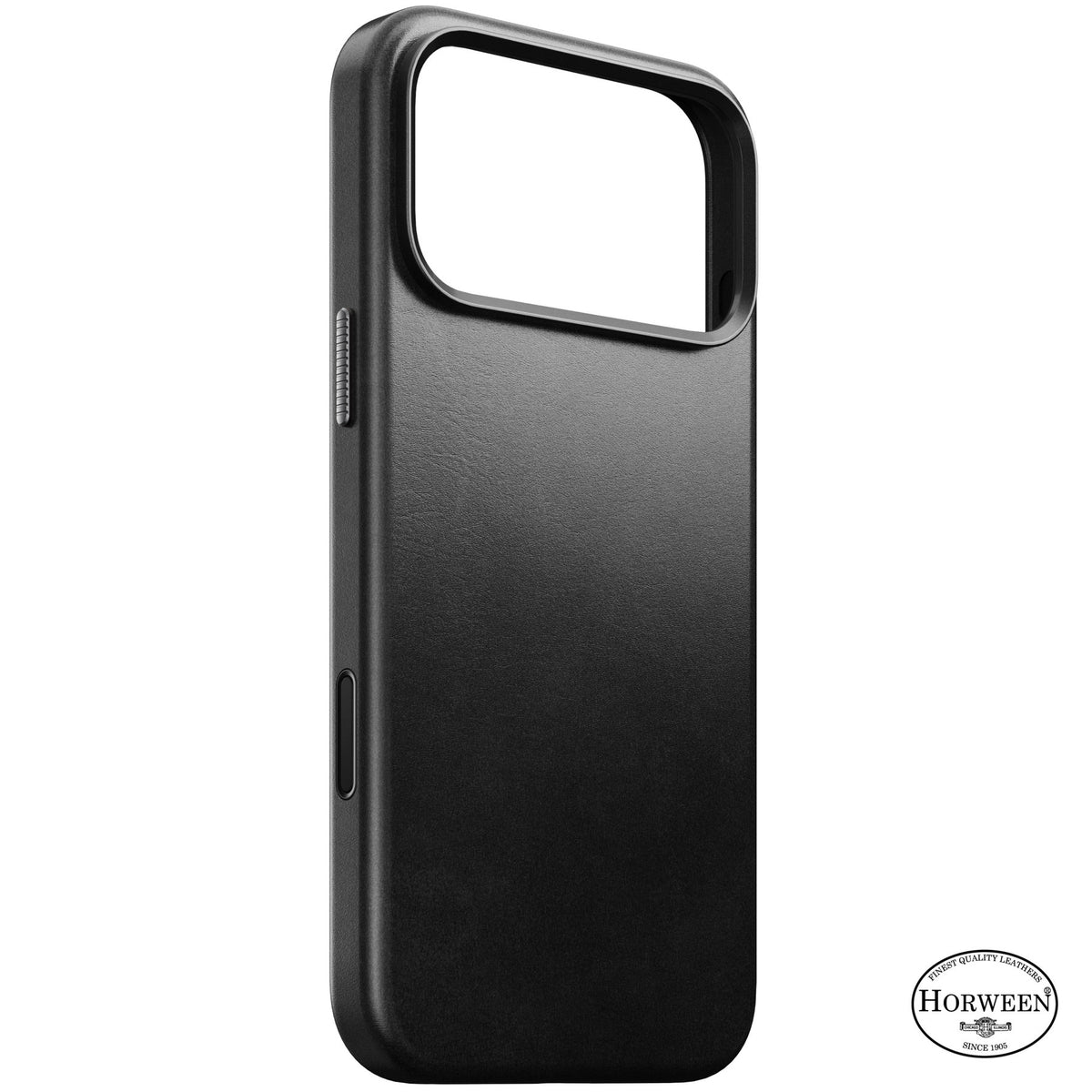 Nomad iPhone 17 Pro Max/iPhone 18 Pro Max Skal Traditional Leather Case Horween Svart