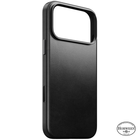 Nomad iPhone 17 Pro Max/iPhone 18 Pro Max Skal Traditional Leather Case Horween Svart