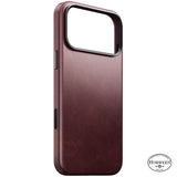 Nomad iPhone 17 Pro Max/iPhone 18 Pro Max Skal Traditional Leather Case Horween Burgundy