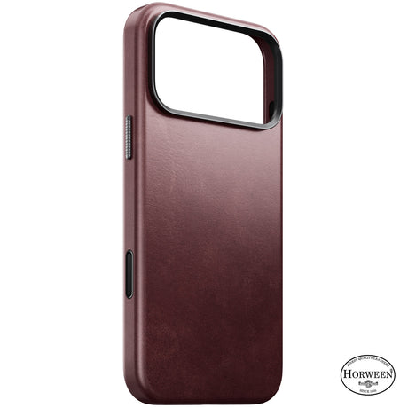 Nomad iPhone 17 Pro Max/iPhone 18 Pro Max Skal Traditional Leather Case Horween Burgundy
