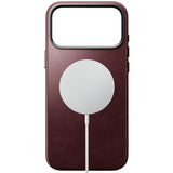 Nomad iPhone 17 Pro Max/iPhone 18 Pro Max Skal Traditional Leather Case Horween Burgundy
