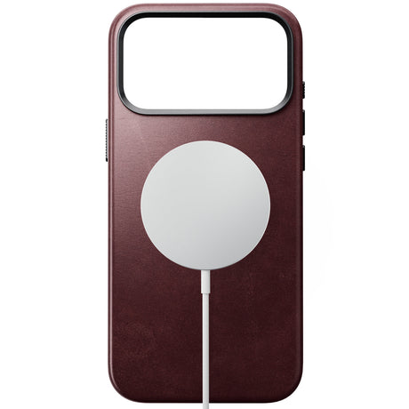 Nomad iPhone 17 Pro Max/iPhone 18 Pro Max Skal Traditional Leather Case Horween Burgundy