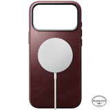Nomad iPhone 17 Pro Max/iPhone 18 Pro Max Skal Traditional Leather Case Horween Burgundy