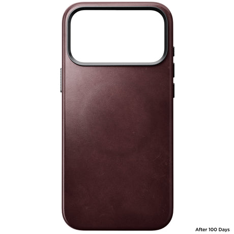 Nomad iPhone 17 Pro Max/iPhone 18 Pro Max Skal Traditional Leather Case Horween Burgundy