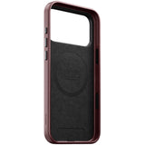 Nomad iPhone 17 Pro Max/iPhone 18 Pro Max Skal Traditional Leather Case Horween Burgundy