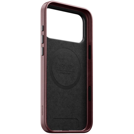 Nomad iPhone 17 Pro Max/iPhone 18 Pro Max Skal Traditional Leather Case Horween Burgundy