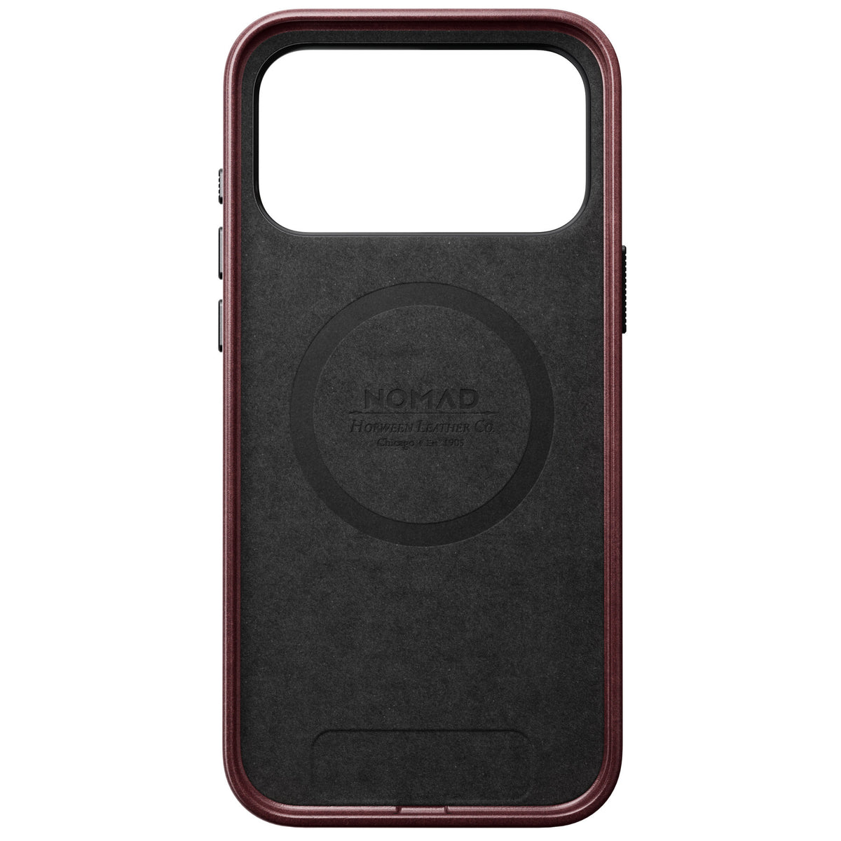 Nomad iPhone 17 Pro Max/iPhone 18 Pro Max Skal Traditional Leather Case Horween Burgundy