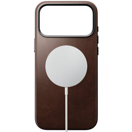 Nomad iPhone 17 Pro Max/iPhone 18 Pro Max Skal Traditional Leather Case Horween Rustic Brown