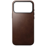 Nomad iPhone 17 Pro Max/iPhone 18 Pro Max Skal Traditional Leather Case Horween Rustic Brown