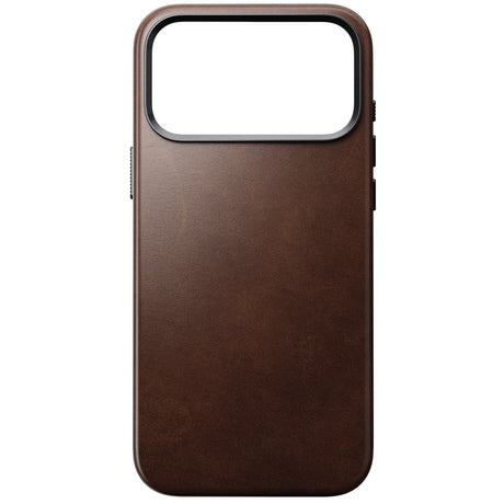 Nomad iPhone 17 Pro Max/iPhone 18 Pro Max Skal Traditional Leather Case Horween Rustic Brown