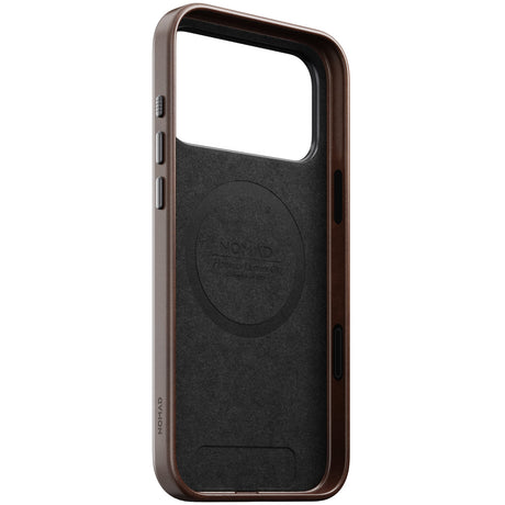 Nomad iPhone 17 Pro Max/iPhone 18 Pro Max Skal Traditional Leather Case Horween Rustic Brown
