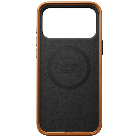 Nomad iPhone 17 Pro Max/iPhone 18 Pro Max Skal Traditional Leather Case Horween Saddle