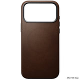 Nomad iPhone 17 Pro Max/iPhone 18 Pro Max Skal Traditional Leather Case Brun