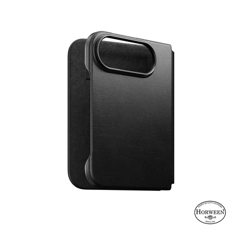 Nomad iPhone Duo Fodral Traditional Leather Folio Horween Svart