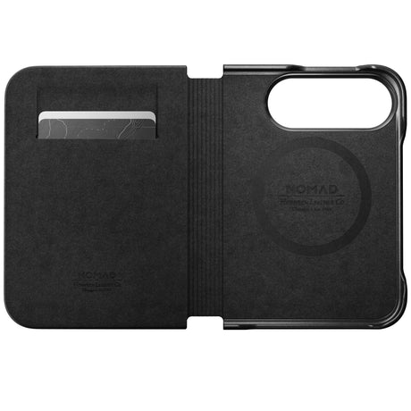Nomad iPhone Duo Fodral Traditional Leather Folio Horween Svart