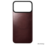 Nomad iPhone 17 Pro Max/iPhone 18 Pro Max Skal Mag Leather Back Burgundy