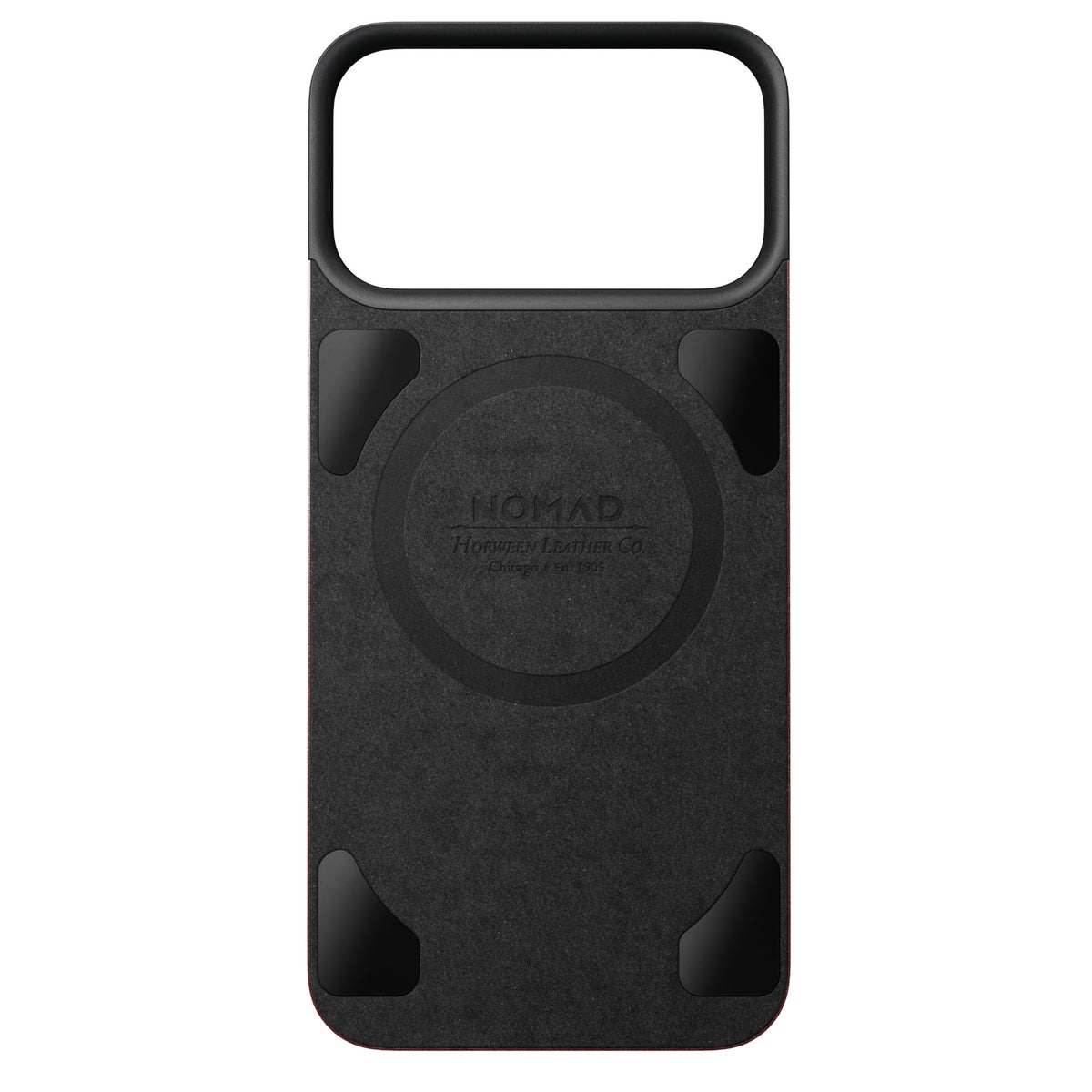 Nomad iPhone 17 Pro Max/iPhone 18 Pro Max Skal Mag Leather Back Burgundy